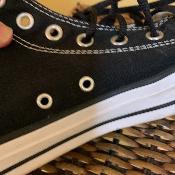 Chuck Taylor Converse Black and White High-Tops - Picture 6 of 10